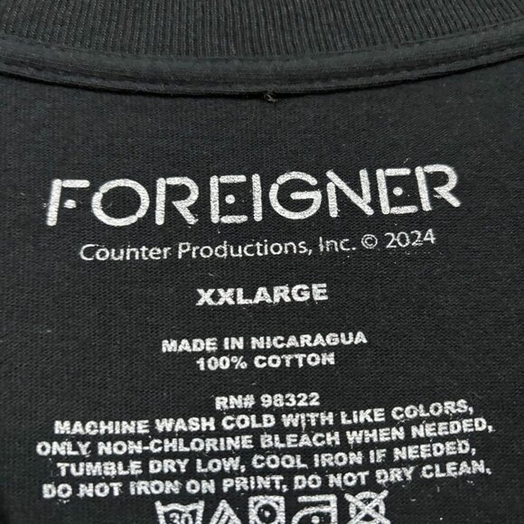 Foreigner I Want To Know What Love Is Heart Rose T-Shirt XXL - Picture 4 of 4